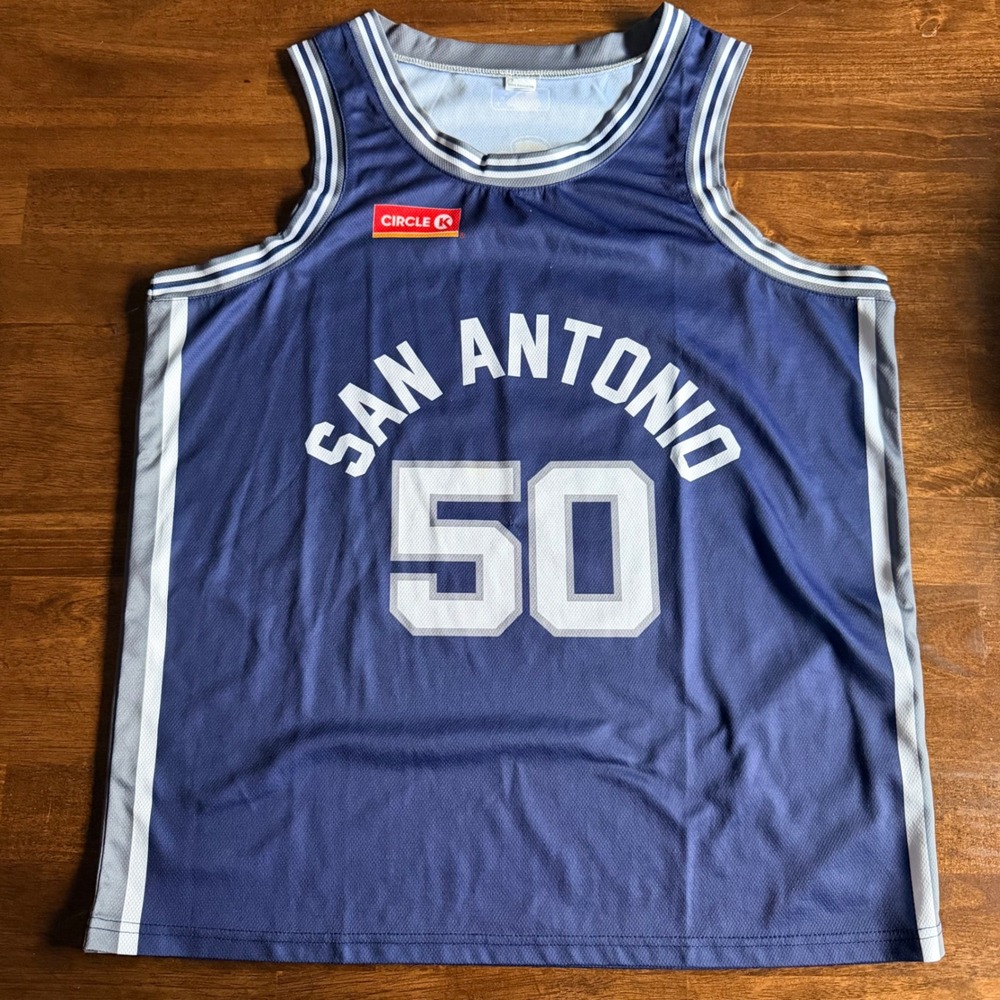 San Antonio Missions David Robinson 50 Basketball Jersey Mens XL Navy Mesh Spurs - Picture 1 of 4